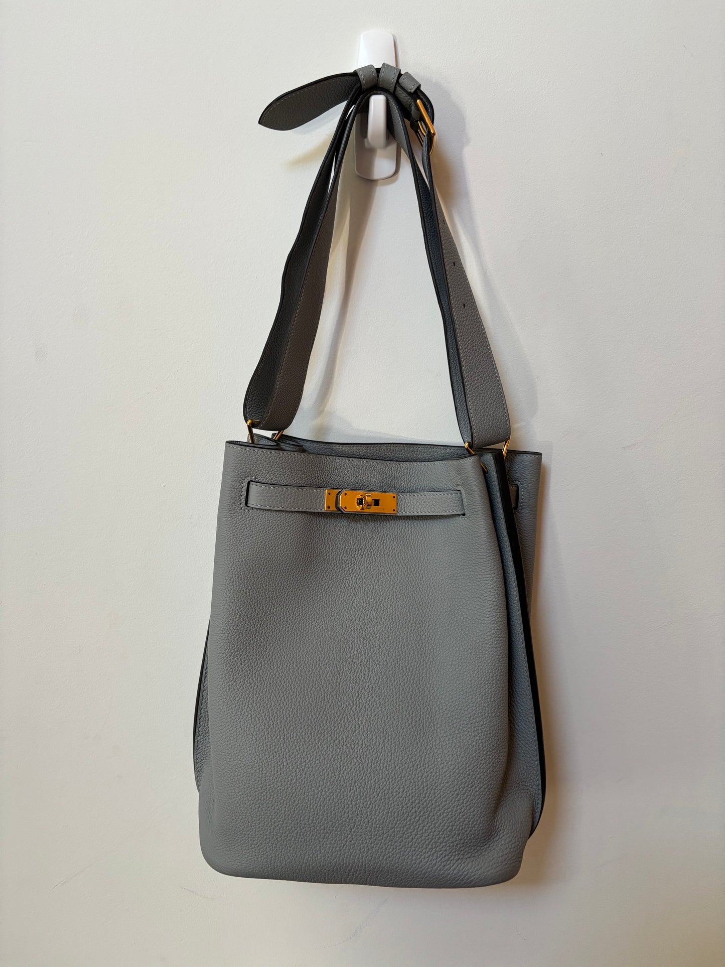 HERMES So Kelly 22 Blue Glacier