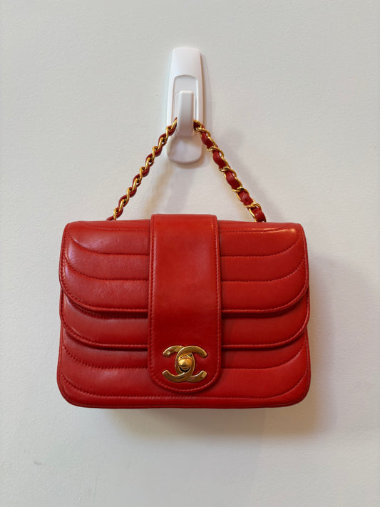 CHANEL Vintage Red Leather